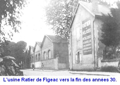 Usine de Figeac-Ville à la fin des années 30.